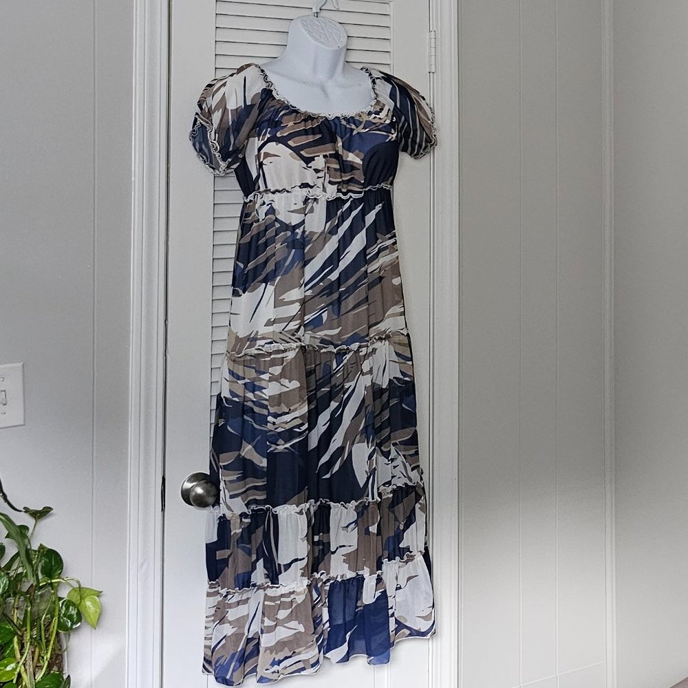 Multi-colored Blue dress